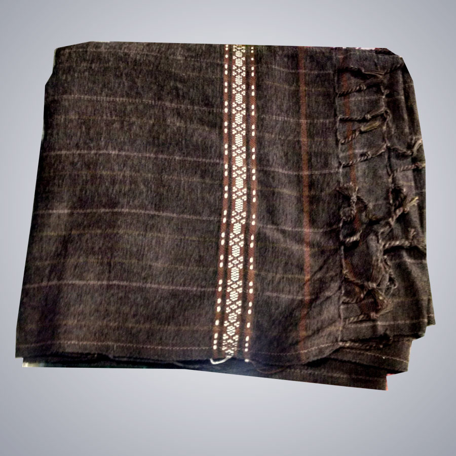 Dark Brown Color Velvet Dussa / Khamdar Shawl SHL-048 By Khan Culture Dark Brown Color Velvet Dussa / Khamdar Shawl SHL-048 By Khan Culture