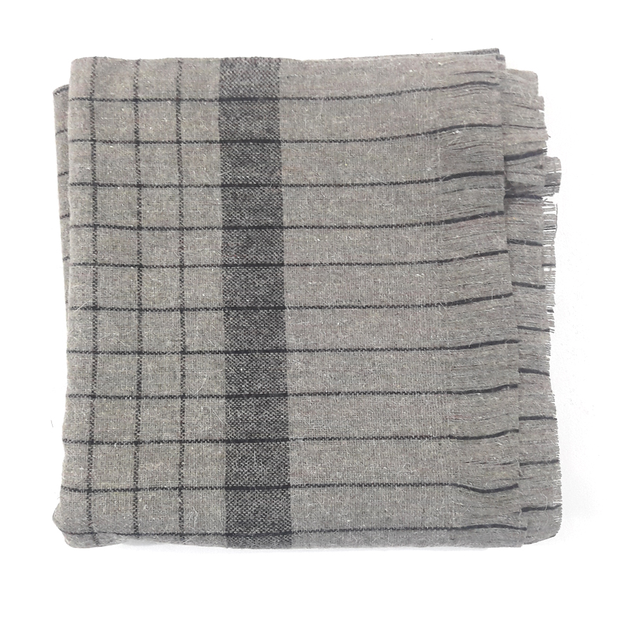 Buy Pure Wool Dark Bannu Checkered Khamdar Shawl Shl 159 2 By Khan Culture Online In Pakistan
