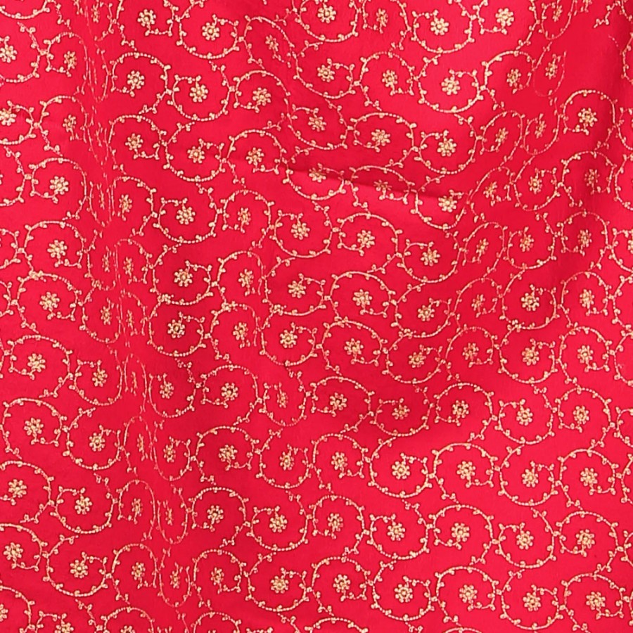 Acrowoolen Red Embroidered Color Kashmiri 4 Border Shawl SHL-147-26