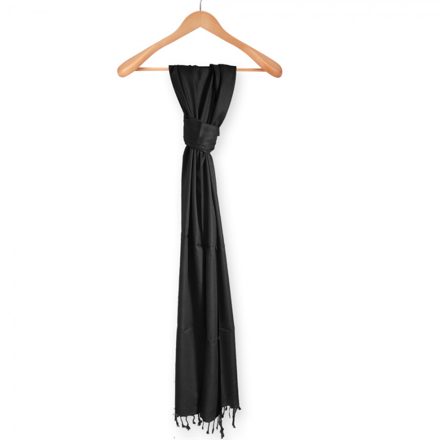 Black Color Summer Muffler | Stole For Men & Women