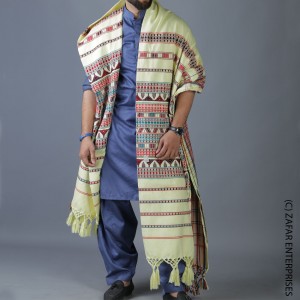 Boski Handmade Sindhi Tharri / Khatri / Wadera Shawl SHL-110-4 Boski Handmade Sindhi Tharri / Khatri / Wadera Shawl SHL-110-4
