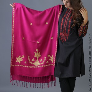 Pink Handmade Karela Mufler / Stole SHL-284-14