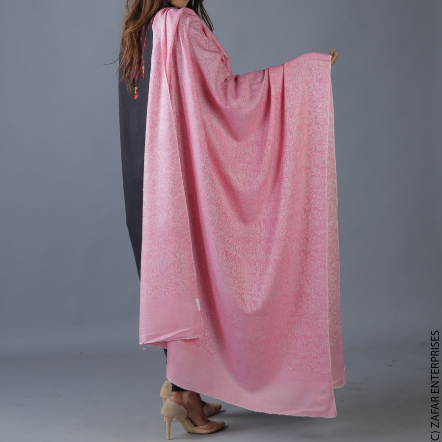 Pink Sharing Pure woolen Shawl or Stole for Her SHL-288-1