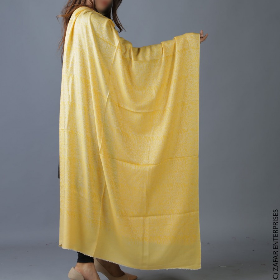 Yellow Sharing Pure woolen Shawl or Stole for Her SHL-288-2