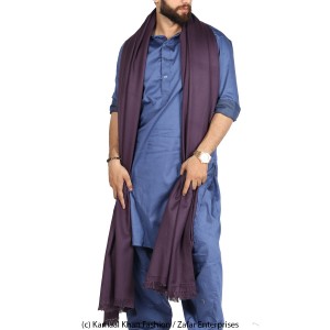 Mix Woolen Purple (Jamuni) Plain Kashmiri Lohi Shawl For Him SHL-066-6 Mix Woolen Purple (Jamuni) Plain Kashmiri Lohi Shawl For Him SHL-066-6