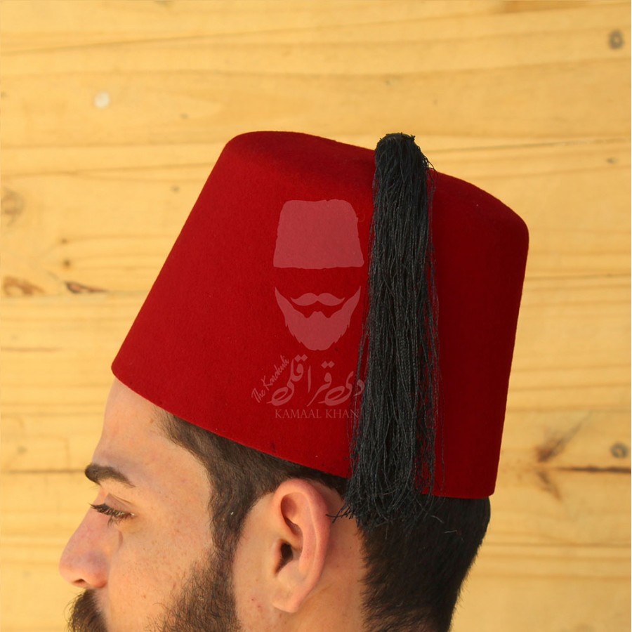 Maroon Turkish Fez Cap or Sultan Top with Tassel TFC - 36-4