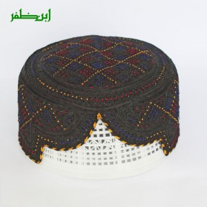 Black Rumali Sindhi Cap or Topi MKC-943