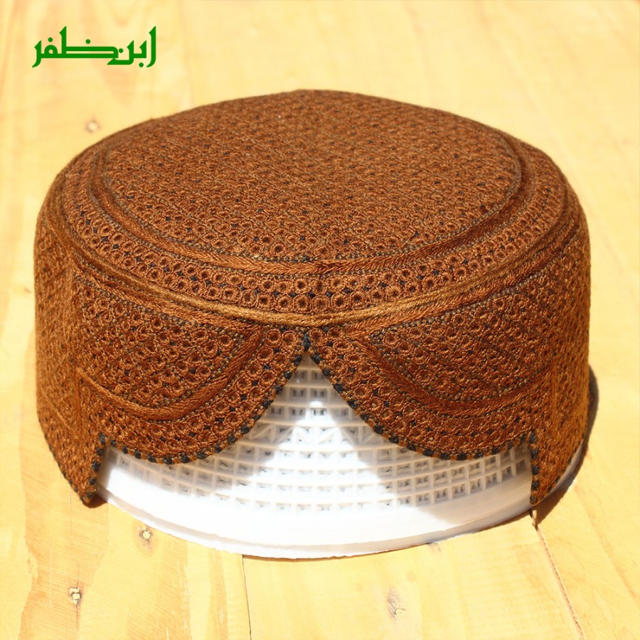 Brown Rumali Sindhi Cap or Topi MKC-942