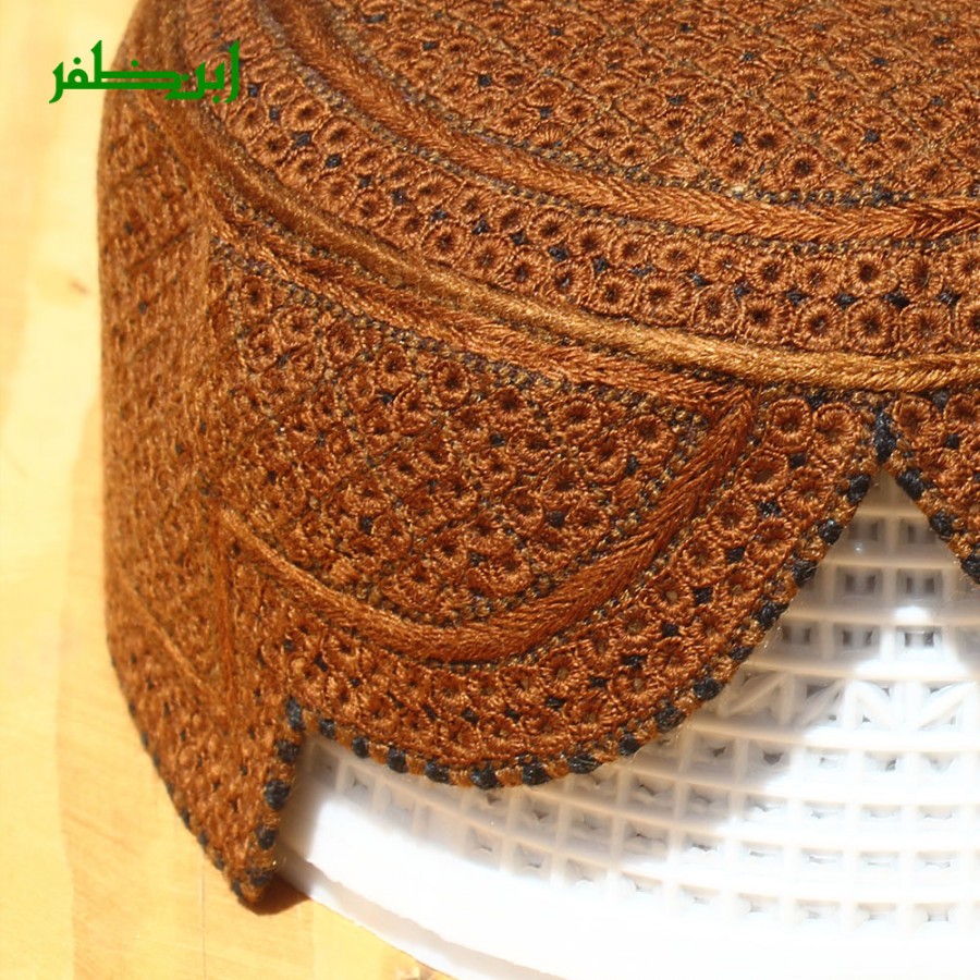 Brown Rumali Sindhi Cap or Topi MKC-942