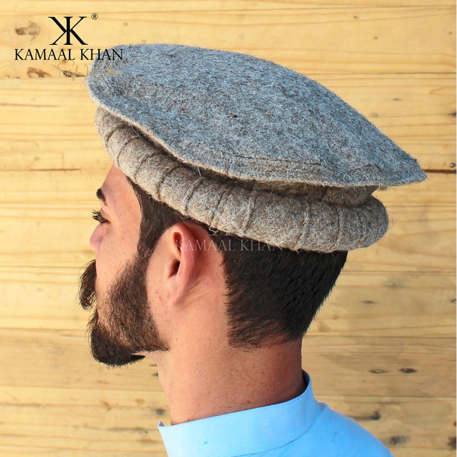 Special Beige - Afghan Pakul Chitrali Cap Pakol Hat Peshawari Handmade 100% Fine Quality HCC-27