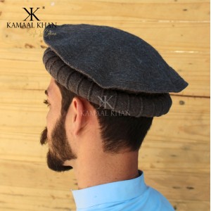 Special Dark Grey - Afghan Pakul Chitrali Cap Pakol Hat Peshawari Handmade 100% Fine Quality HCC-29
