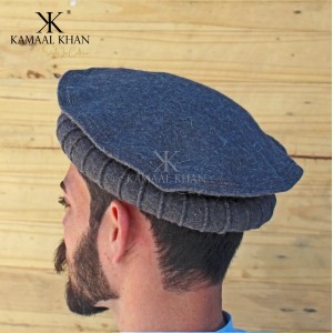 Special Grey - Afghan Pakul Chitrali Cap Pakol Hat Peshawari Handmade 100% Fine Quality HCC-31