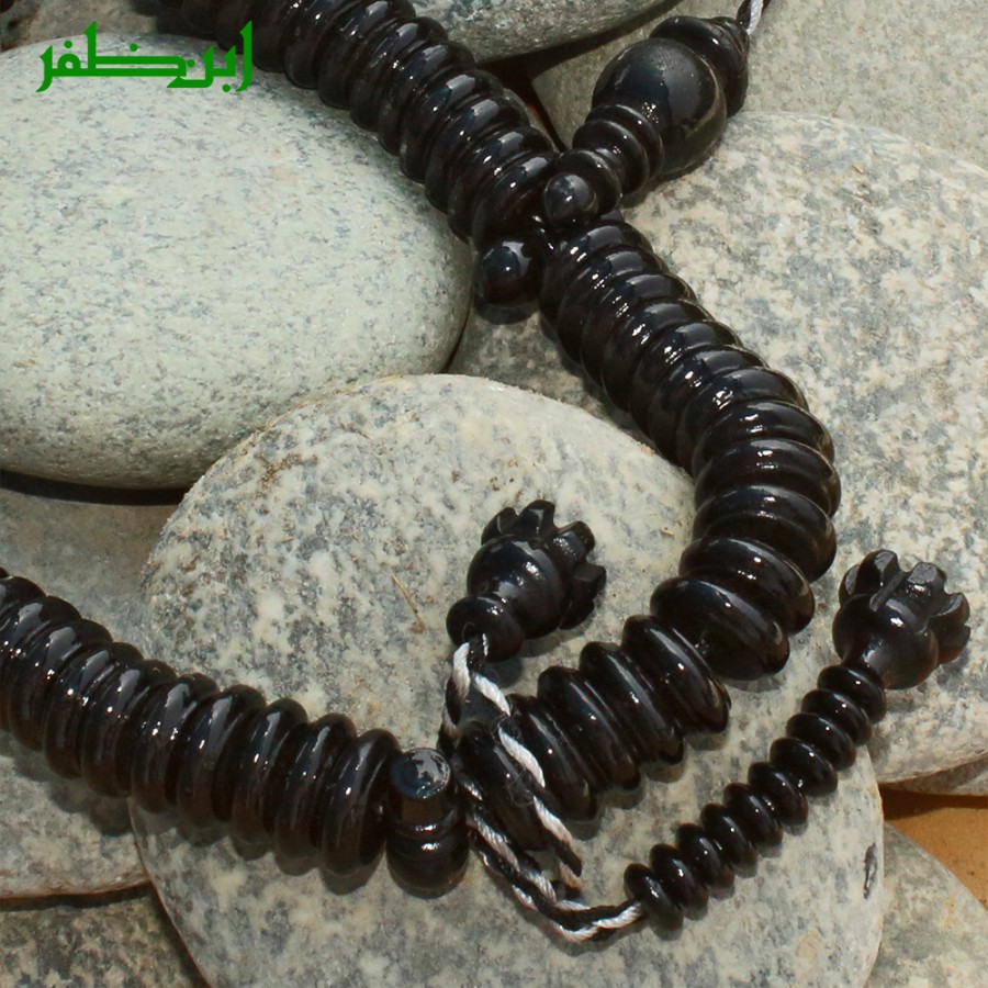 100 Rosary Wooden Beads Black 12mm Tasbeeh Misbaha Prayer Beads Tasbih TS-45-1