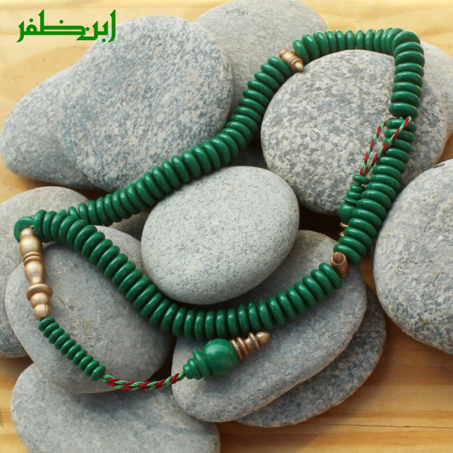 100 Rosary Wooden Beads Green 12mm Tasbeeh Misbaha Prayer Beads Tasbih TS-45-2