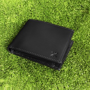 Genuine Leather Men's Zipper Coin Purse Wallet For Men Tri-fold Wallet Clasp | Kamaal Khan | 4 Colors