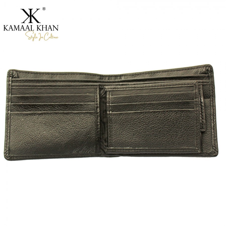 Black Genuine Leather Men's Bi Fold Purse Wallet For Men | 13 Pockets Wallet Clasp | Wallet For Man