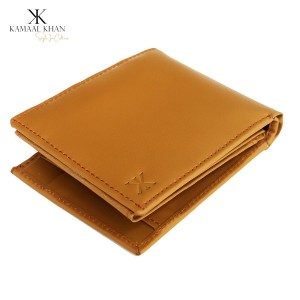 18 Pockets Genuine Cow Leather Wallet For Him CLW#07-04 Color: Camel