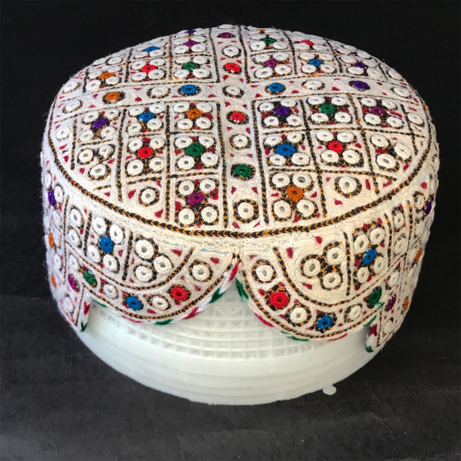 sindhi topi white