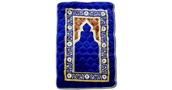 Buy Blue Val Vet Fiber Quilted Janamaz Prayer Rug Prayer Mat Fpm 23 Online In Pakistan