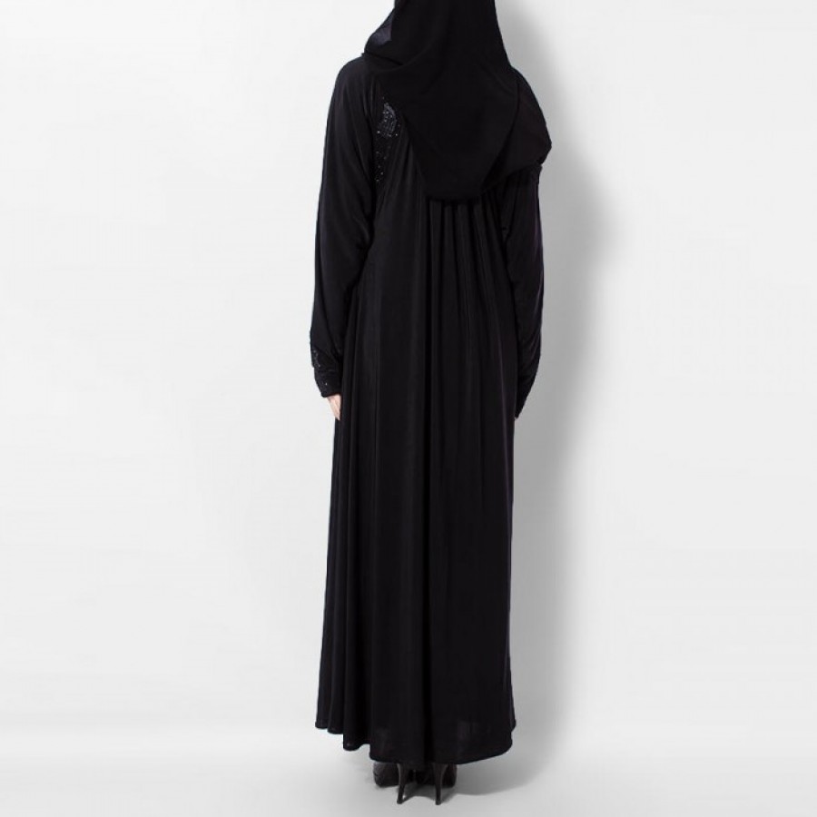 Fine Quality Women's Polyster Abaya / Burqa AME-005 - Black