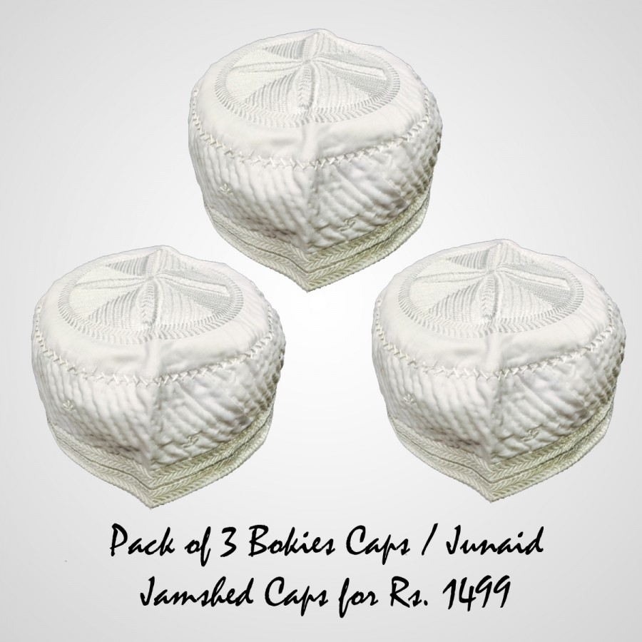 3 Caps Deal Bogies / Junaid Jamshed's Cap - Imported From Bangladesh