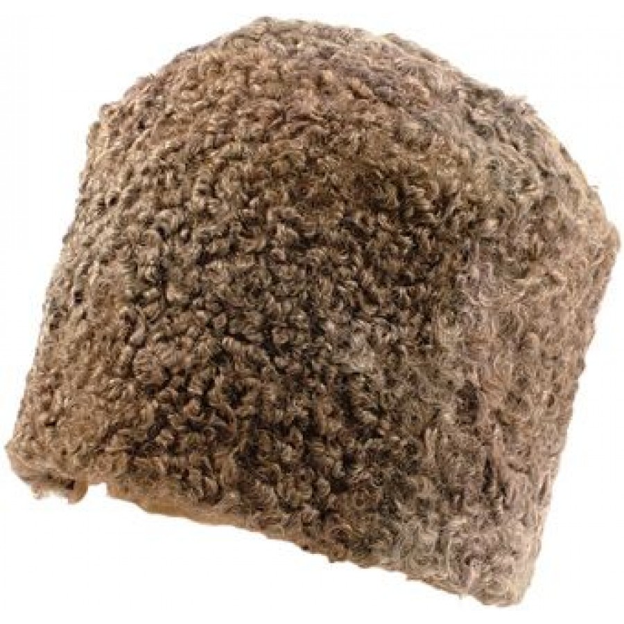 Light Brown Lamb / Karakul / Camel Skin Jinnah Cap - Brown D-09