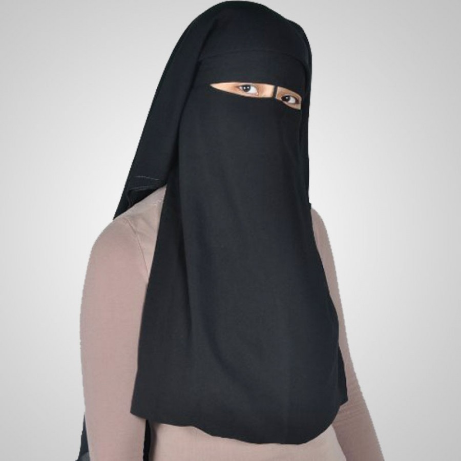 Buy Single Layered Patt Abaya Niqab For Her Hq 02